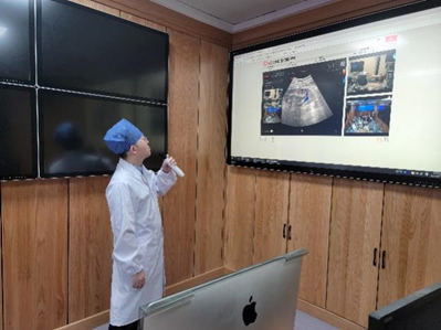 Jinyinhu Campus of Union Hospital carries out its first intraoperative ultrasound 5G remote cross-disciplinary consultation